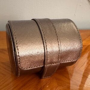 BaubleBar Metallic Gold Jewelry Case